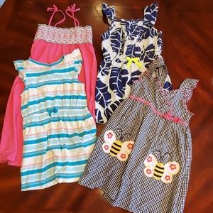 4 girls size 5 dresses